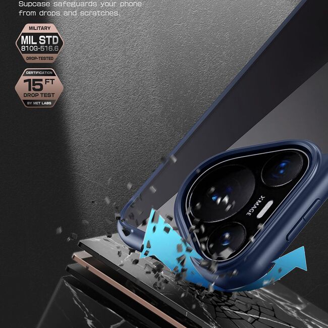 Husa Huawei Pura 70 Pro Supcase Unicorn Beetle Style, negru frost