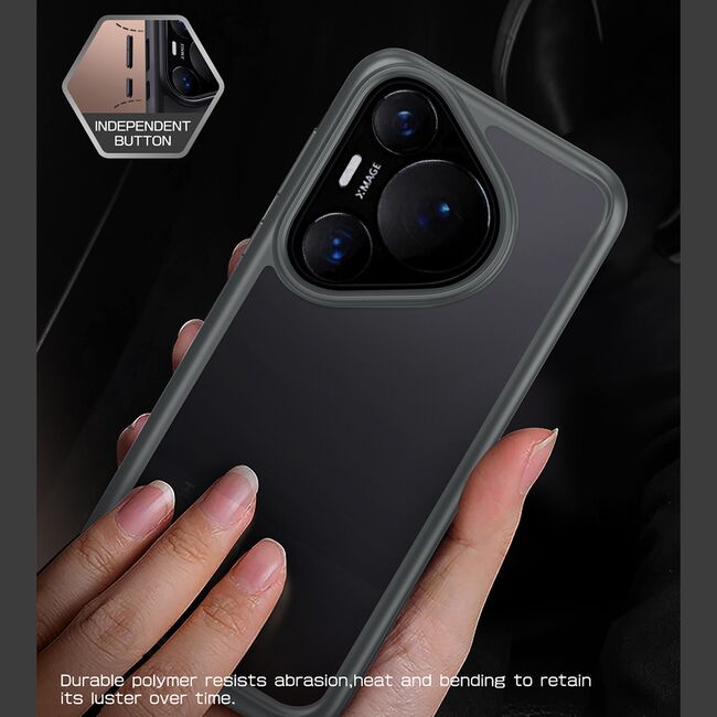 Husa Huawei Pura 70 Pro Supcase Unicorn Beetle Style, negru frost