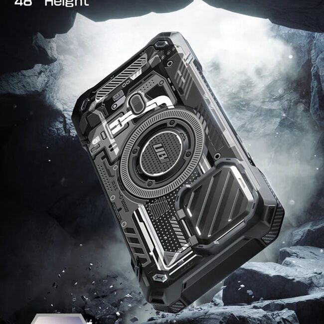 Husa iPhone 15 Pro Max Supcase Unicorn Beetle XT MagSafe, Black Circuit