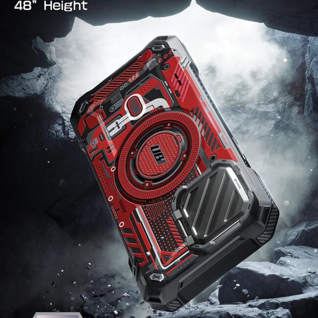 Husa iPhone 15 Pro Max Supcase Unicorn Beetle XT MagSafe, Red Circuit