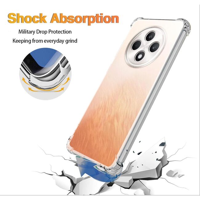 Husa pentru Oppo Reno 12F,  Reno 12FS Anti-Shock 1.5mm reinforced 4 corners, transparent