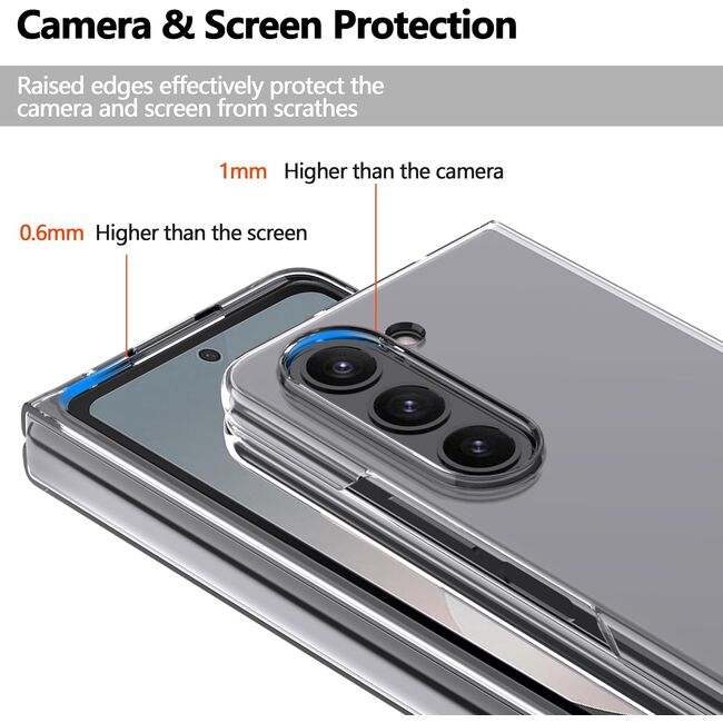 Husa pentru Samsung Galaxy Z Fold 6 Anti-Shock 1.5mm, transparent