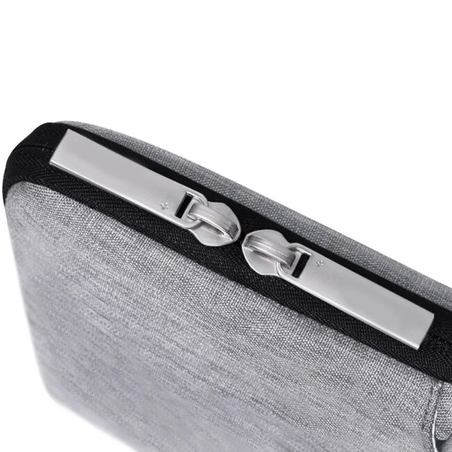 Geanta pentru laptop 15 - 16 inch MacBook, Microsoft, Dell, HP, Lenovo, eleganta si subtire, protectie sporita, gri