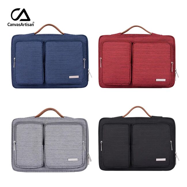 Geanta pentru laptop 15 - 16 inch MacBook, Microsoft, Dell, HP, Lenovo, eleganta si subtire, protectie sporita, albastru