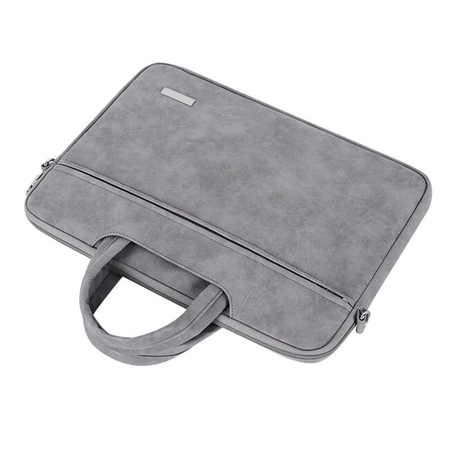 Geanta pentru laptop 15 - 16 inch MacBook, Microsoft, Dell, HP, Lenovo, eleganta si subtire, protectie sporita, negru