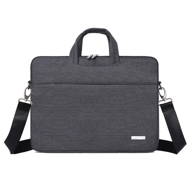 Geanta pentru laptop 13 - 14 inch MacBook, Microsoft, Dell, HP, Lenovo, eleganta si subtire, protectie sporita, negru