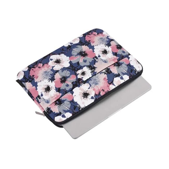 Husa pentru laptop 13-14 inch, eleganta si subtire, compartimente multiple, albastru