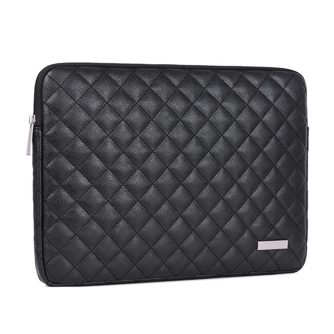 Husa pentru laptop 15 - 16 inch MacBook, Microsoft, Dell, HP, Lenovo, eleganta si subtire, protectie sporita, negru