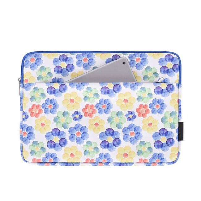 Husa pentru laptop 13-14 inch, eleganta si subtire, compartimente multiple, multicolor