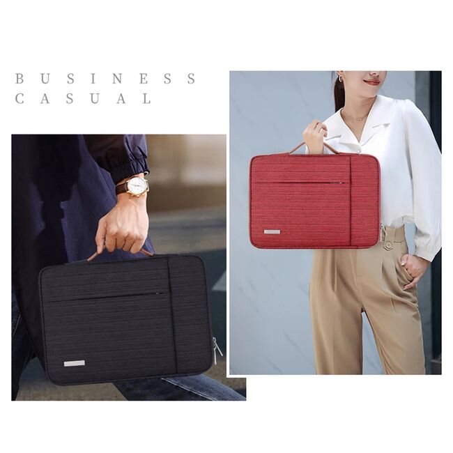 Geanta pentru laptop 13 - 14 inch MacBook, Microsoft, Dell, HP, Lenovo, eleganta si subtire, protectie sporita, albastru