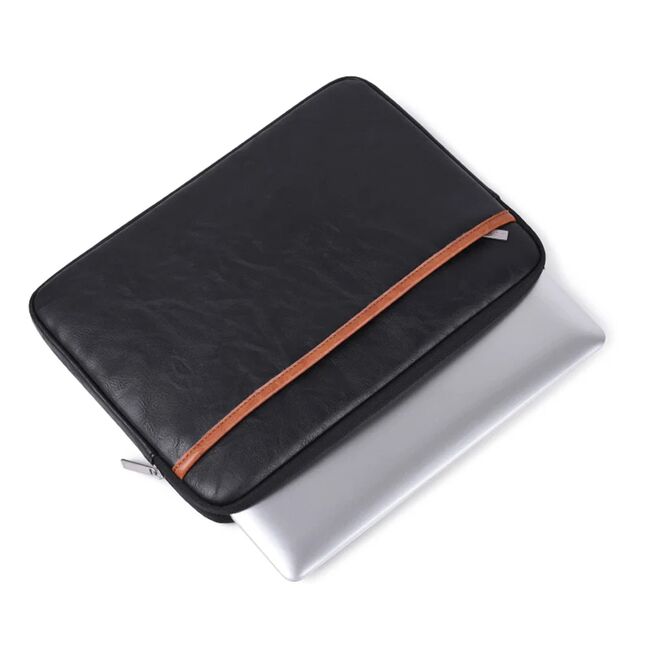Husa pentru laptop 15 - 16 inch MacBook, Microsoft, Dell, HP, Lenovo, eleganta si subtire, protectie sporita, negru