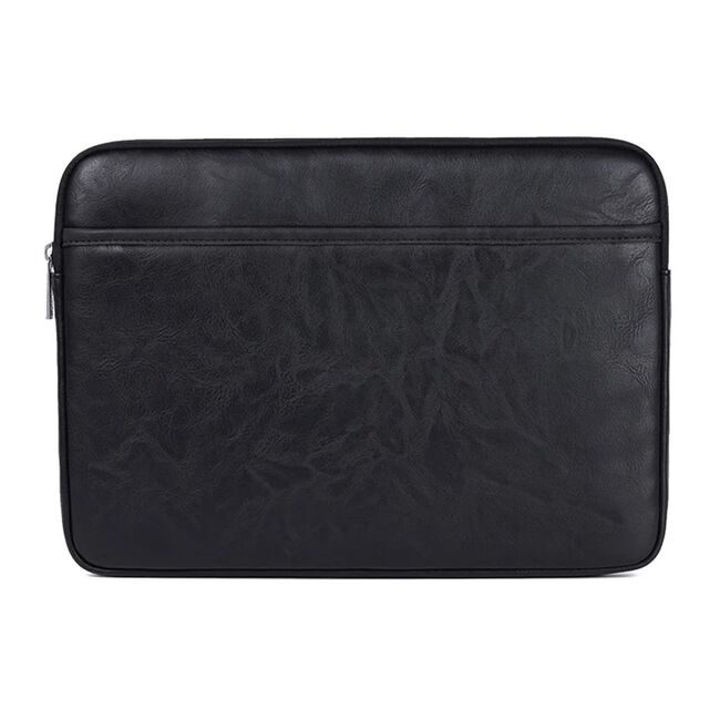 Husa pentru laptop 15 - 16 inch MacBook, Microsoft, Dell, HP, Lenovo, eleganta si subtire, protectie sporita, negru