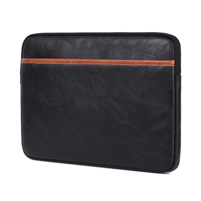 Husa pentru laptop 13 - 14 inch MacBook, Microsoft, Dell, HP, Lenovo, eleganta si subtire, protectie sporita, negru