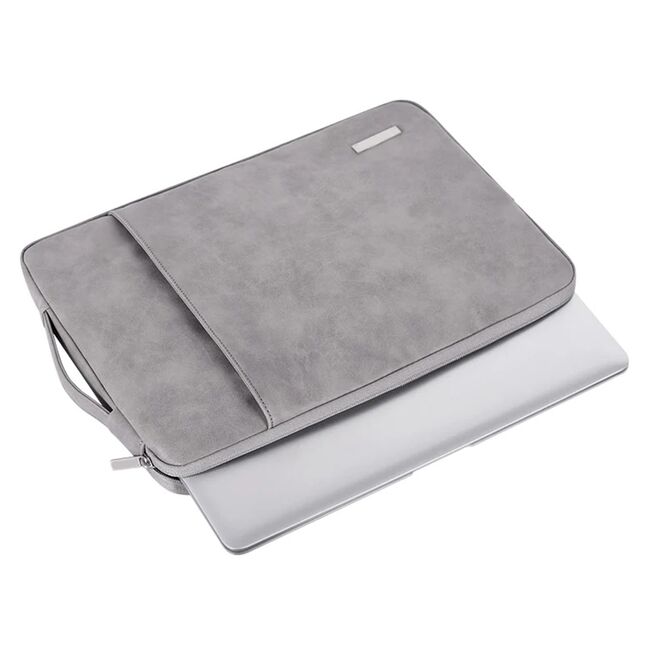 Geanta pentru laptop 13 - 14 inch MacBook, Microsoft, Dell, HP, Lenovo, eleganta si subtire, protectie sporita, negru