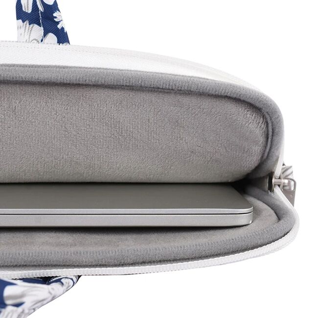 Geanta pentru laptop 13 - 14 inch MacBook, Microsoft, Dell, HP, Lenovo, eleganta si subtire, protectie sporita, albastru