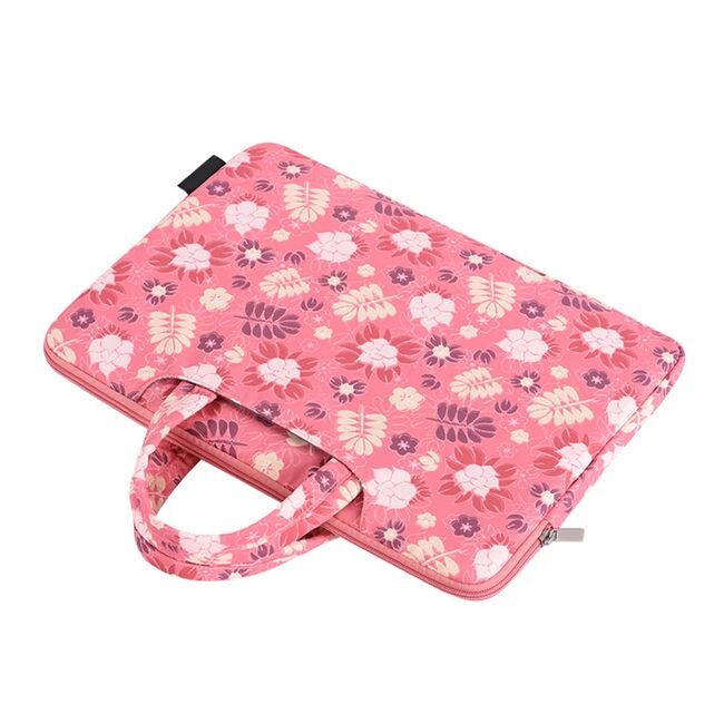 Geanta pentru laptop 15 - 16 inch MacBook, Microsoft, Dell, HP, Lenovo, eleganta si subtire, protectie sporita, roz