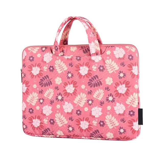 Geanta pentru laptop 13 - 14 inch MacBook, Microsoft, Dell, HP, Lenovo, eleganta si subtire, protectie sporita, roz