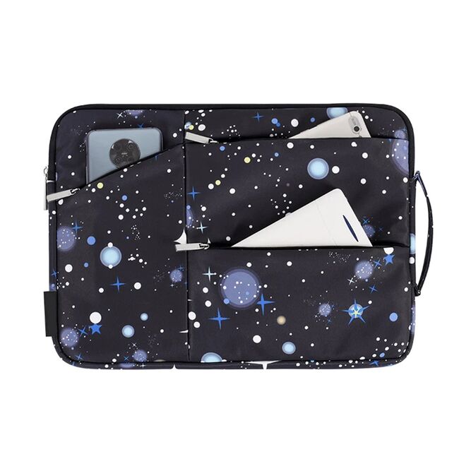 Geanta pentru laptop 15 - 16 inch MacBook, Microsoft, Dell, HP, Lenovo, eleganta si subtire, protectie sporita, negru