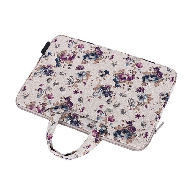 Geanta pentru laptop 15 - 16 inch MacBook, Microsoft, Dell, HP, Lenovo, eleganta si subtire, protectie sporita, bej
