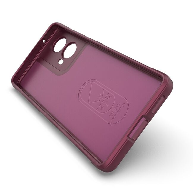 Husa pentru Motorola Moto G85 Liquid Silicone, Microfibre Lining, Non-Slip Airbag Design, mov