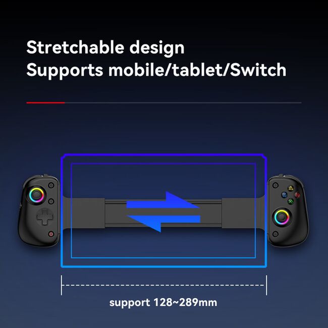 Gamepad Wireless Bluetooth 400mAh, Techsuit BSP-D8 Pro, negru