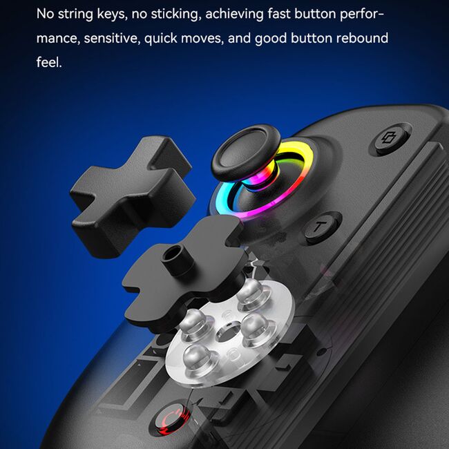 Gamepad Wireless Bluetooth 400mAh, Techsuit BSP-D8 Pro, negru