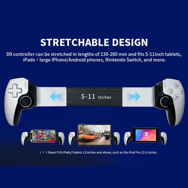 Gamepad Wireless Bluetooth 400mAh, Techsuit BSP-D9, rosu