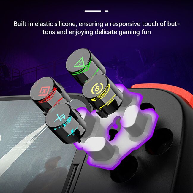 Gamepad Wireless Bluetooth 400mAh, Techsuit D6 DP, negru
