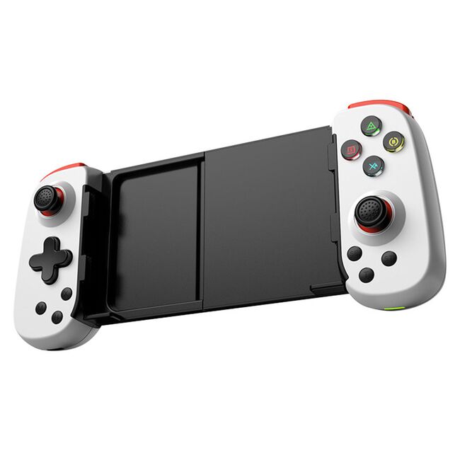 GamePad Controller Gaming Wireless pentru telefon Android, iOS, PC, PS, Bluetooth 5.0, 400 mAh, alb