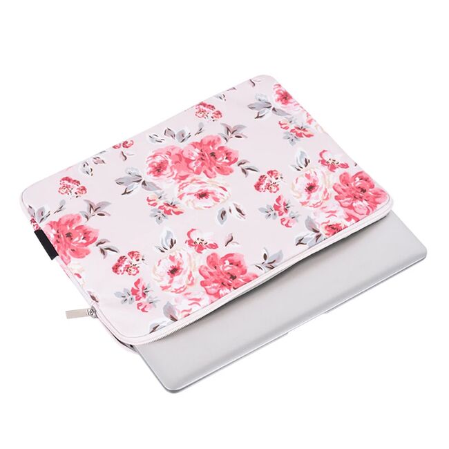 Geanta pentru laptop 13 - 14 inch MacBook, Microsoft, Dell, HP, Lenovo, eleganta si subtire, protectie sporita, roz