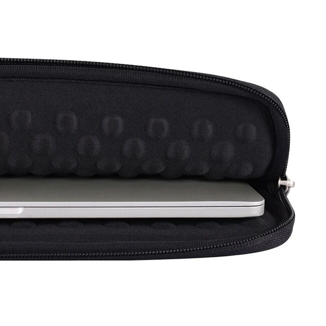 Husa pentru laptop 13 - 14 inch MacBook, Microsoft, Dell, HP, Lenovo, eleganta si subtire, protectie sporita, negru