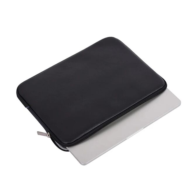 Husa pentru laptop 13 - 14 inch MacBook, Microsoft, Dell, HP, Lenovo, eleganta si subtire, protectie sporita, negru