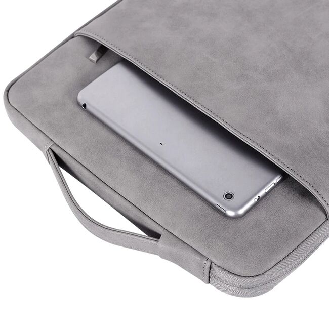 Geanta pentru laptop 13 - 14 inch MacBook, Microsoft, Dell, HP, Lenovo, eleganta si subtire, protectie sporita, negru