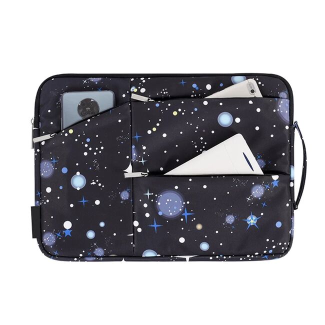 Geanta pentru laptop 13 - 14 inch MacBook, Microsoft, Dell, HP, Lenovo, eleganta si subtire, protectie sporita, negru