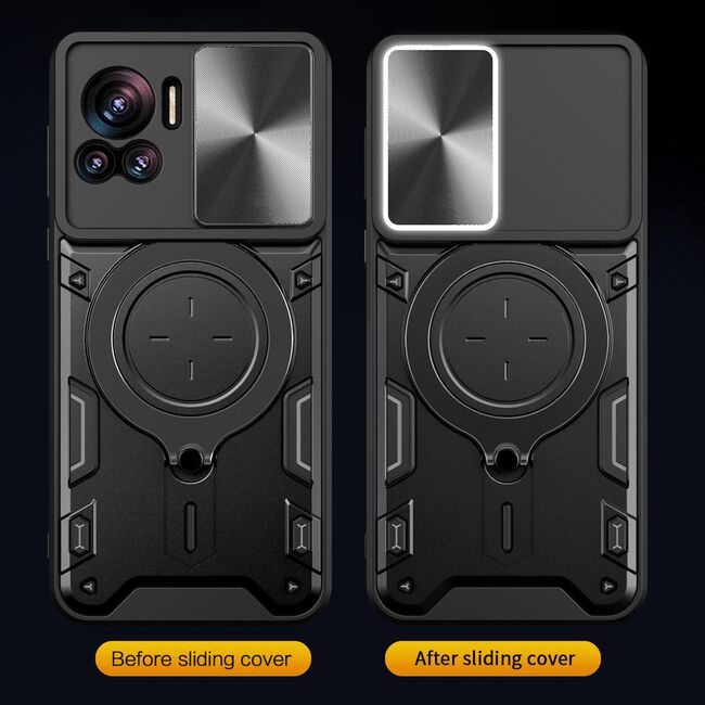Husa pentru  Motorola Moto G54, G54 Power Edition cu protecție pentru cameră și suport magnetic integrat Ring Shockproof, rose gold