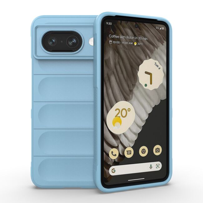 Husa pentru  Google Pixel 8a Liquid Silicone, Microfibre Lining, Non-Slip Airbag Design, albastru