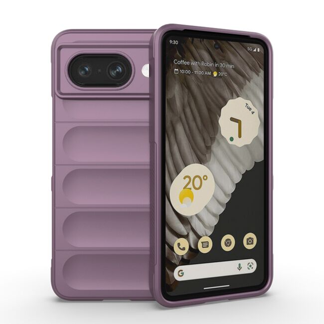Husa pentru  Google Pixel 8a Liquid Silicone, Microfibre Lining, Non-Slip Airbag Design, mov