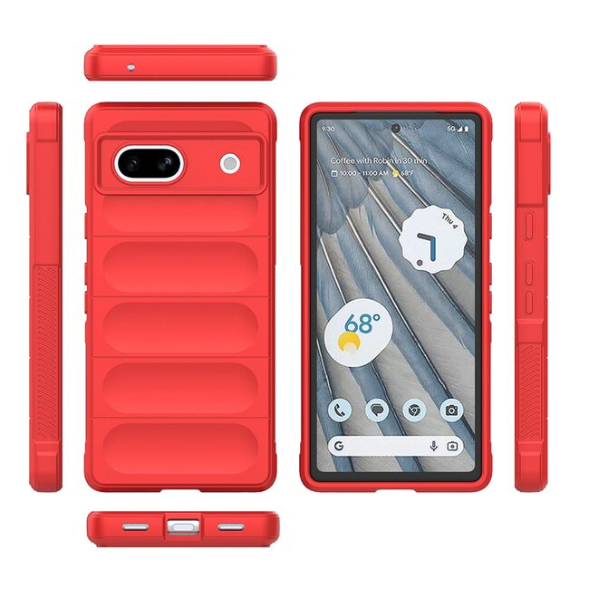 Husa pentru  Google Pixel 8a Liquid Silicone, Microfibre Lining, Non-Slip Airbag Design, verde