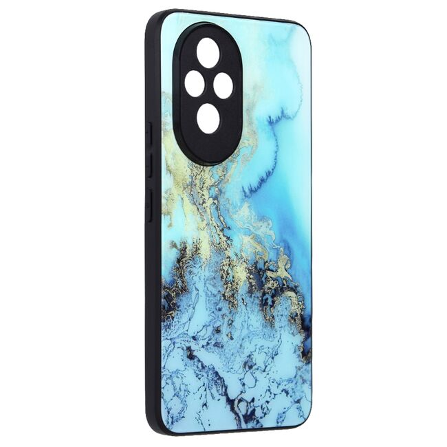 Husa pentru  Honor 200 Colorful Varnish Anti-scrath, albastru oceanic