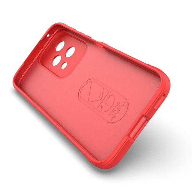 Husa pentru  Honor 200 Lite Liquid Silicone, Microfibre Lining, Non-Slip Airbag Design, rosu