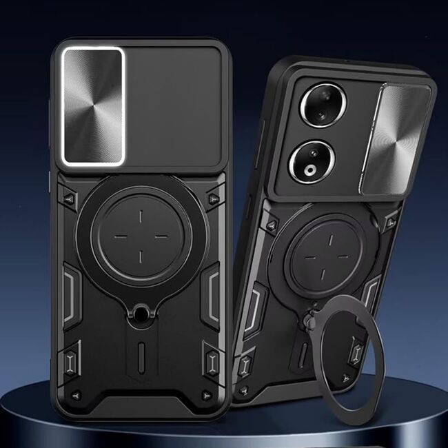 Husa pentru  Honor X7b cu protecție pentru cameră și suport magnetic integrat Ring Shockproof, mov