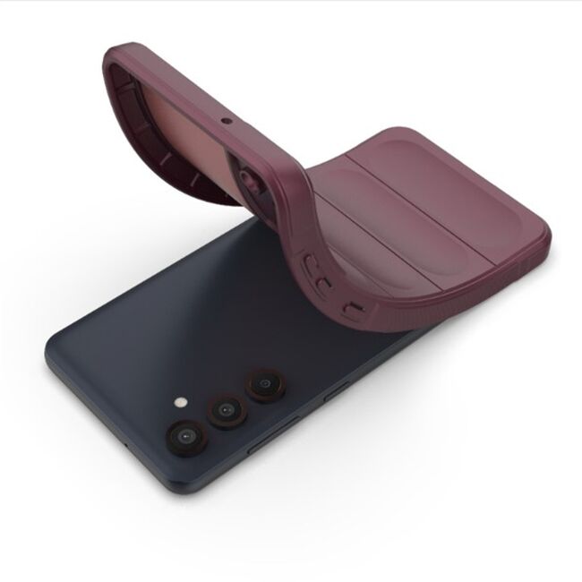 Husa pentru  Oppo Reno 12 Liquid Silicone, Microfibre Lining, Non-Slip Airbag Design, bordeaux