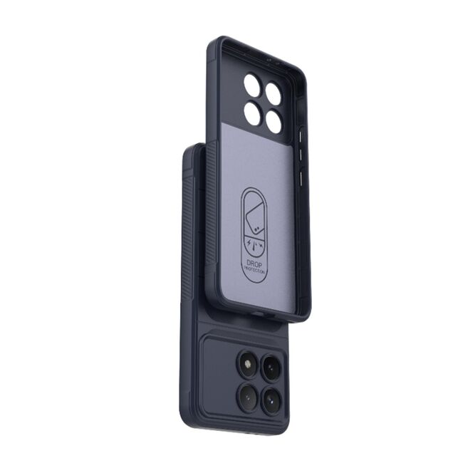 Husa pentru  Poco F6 Pro Liquid Silicone, Microfibre Lining, Non-Slip Airbag Design, rosu