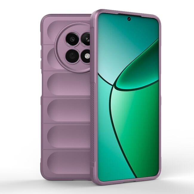 Husa pentru  Realme 12, 12X Liquid Silicone, Microfibre Lining, Non-Slip Airbag Design, mov
