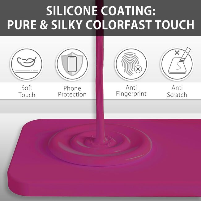 Husa pentru  Samsung Galaxy S24 Ultra Liquid Silicone, subțire, captusita cu microfibra, anti amprentă, protectie cameră foto, burgundy