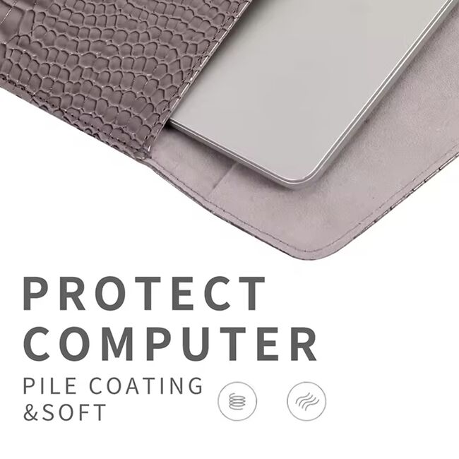 Husa pentru laptop 13 - 14 inch MacBook, Microsoft, Dell, HP, Lenovo, eleganta si subtire, protectie sporita, mov