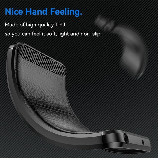 Husa pentru Oppo Reno 12F, 12FS Carbon Liquid Silicone, negru