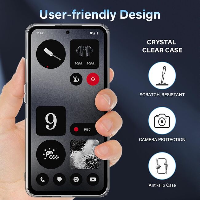 Husa pentru  Nothing CMF Phone 1, Anti-Shock 1.5mm, cu protectie lentile, transparent