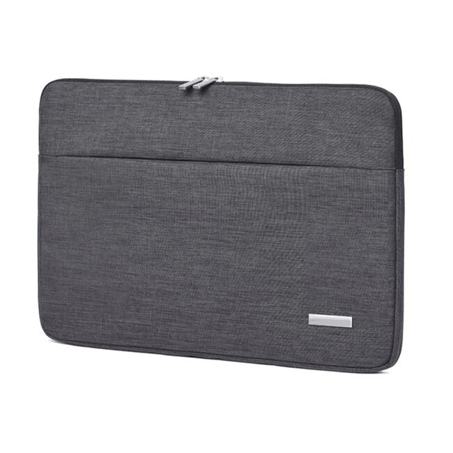 Husa pentru laptop 13 - 14 inch MacBook, Microsoft, Dell, HP, Lenovo, eleganta si subtire, protectie sporita, gri