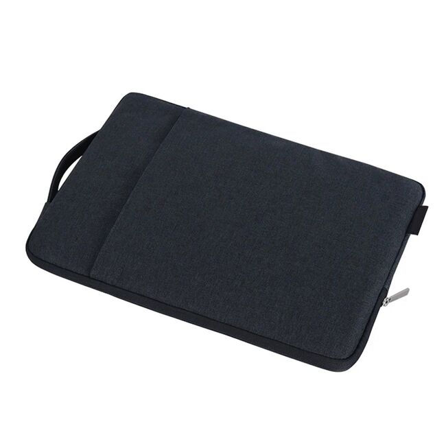 Geanta pentru laptop 15 - 16 inch MacBook, Microsoft, Dell, HP, Lenovo, eleganta si subtire, protectie sporita, gri